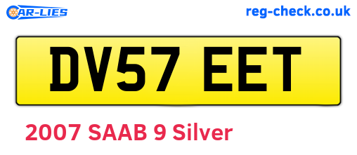 DV57EET are the vehicle registration plates.