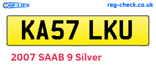 KA57LKU are the vehicle registration plates.