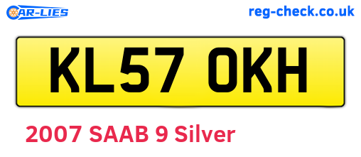 KL57OKH are the vehicle registration plates.