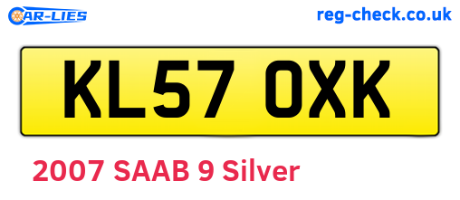 KL57OXK are the vehicle registration plates.