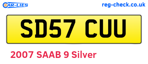 SD57CUU are the vehicle registration plates.