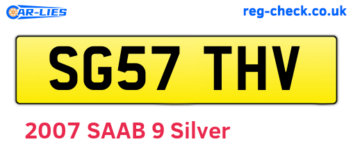 SG57THV are the vehicle registration plates.