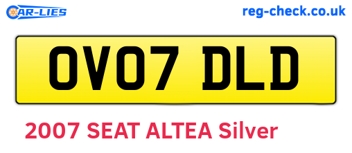 OV07DLD are the vehicle registration plates.