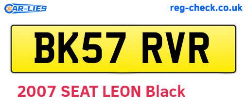 BK57RVR are the vehicle registration plates.