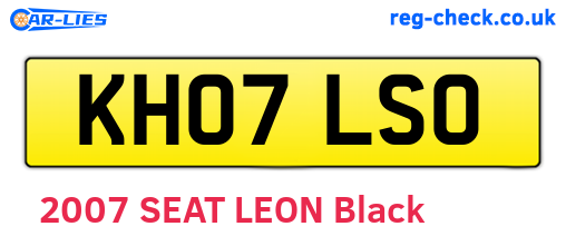 KH07LSO are the vehicle registration plates.
