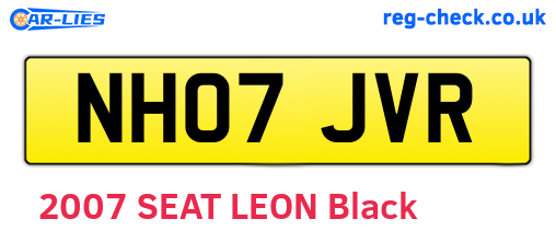 NH07JVR are the vehicle registration plates.