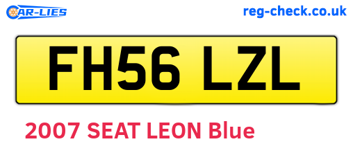 FH56LZL are the vehicle registration plates.