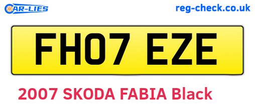 FH07EZE are the vehicle registration plates.