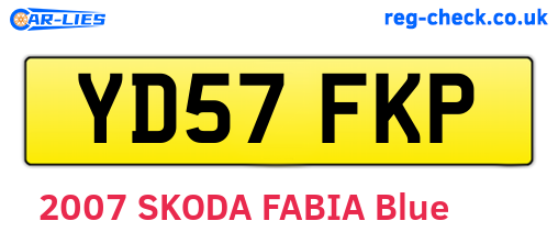 YD57FKP are the vehicle registration plates.