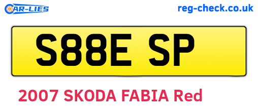 S88ESP are the vehicle registration plates.