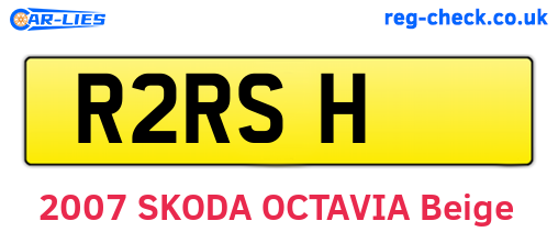R2RSH are the vehicle registration plates.