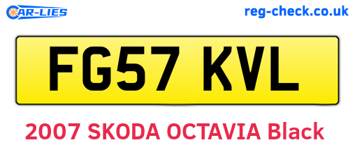 FG57KVL are the vehicle registration plates.