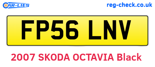 FP56LNV are the vehicle registration plates.