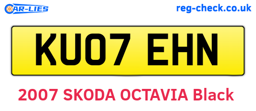 KU07EHN are the vehicle registration plates.