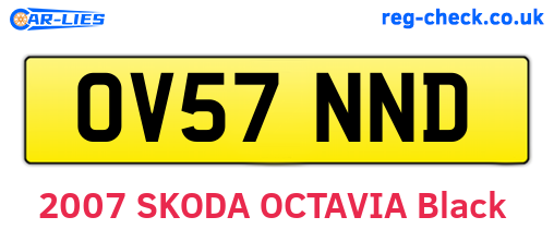 OV57NND are the vehicle registration plates.