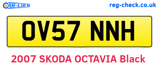 OV57NNH are the vehicle registration plates.