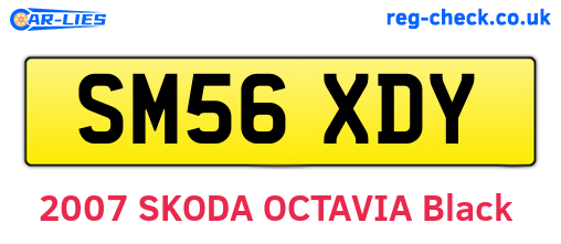 SM56XDY are the vehicle registration plates.