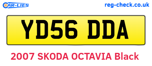 YD56DDA are the vehicle registration plates.