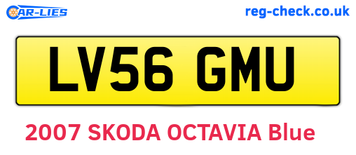 LV56GMU are the vehicle registration plates.