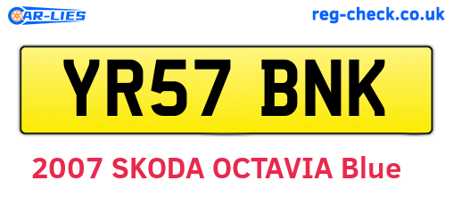 YR57BNK are the vehicle registration plates.