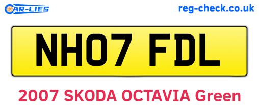 NH07FDL are the vehicle registration plates.