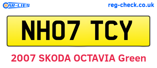 NH07TCY are the vehicle registration plates.