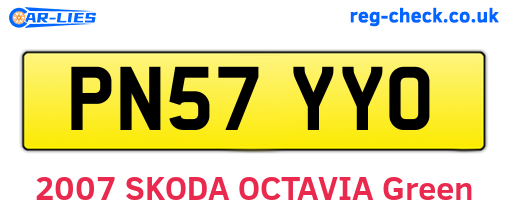 PN57YYO are the vehicle registration plates.