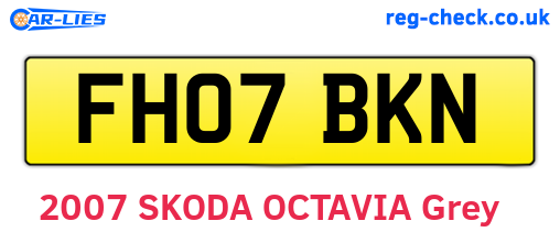 FH07BKN are the vehicle registration plates.
