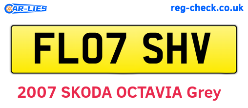 FL07SHV are the vehicle registration plates.