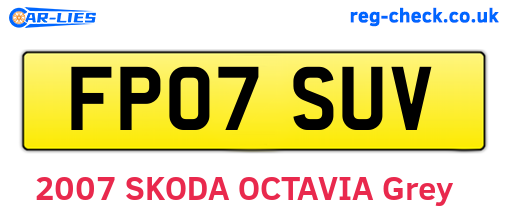 FP07SUV are the vehicle registration plates.