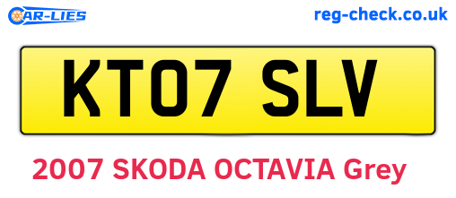 KT07SLV are the vehicle registration plates.