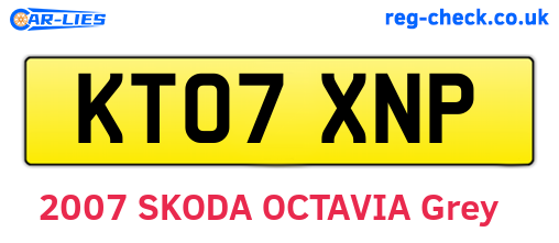 KT07XNP are the vehicle registration plates.
