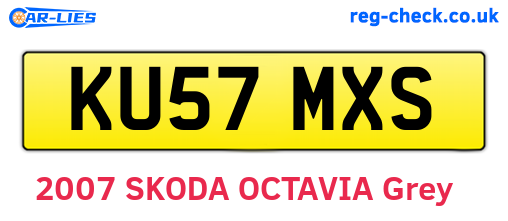 KU57MXS are the vehicle registration plates.