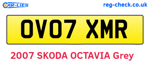 OV07XMR are the vehicle registration plates.