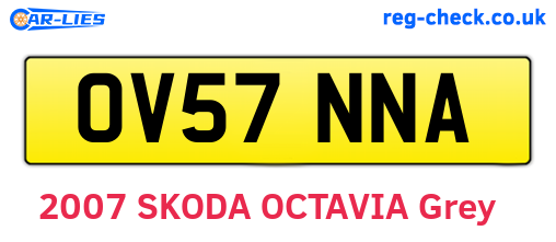 OV57NNA are the vehicle registration plates.
