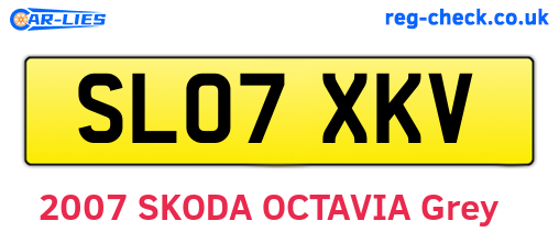 SL07XKV are the vehicle registration plates.