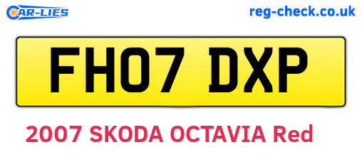 FH07DXP are the vehicle registration plates.