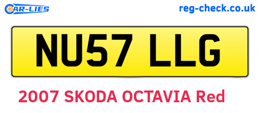 NU57LLG are the vehicle registration plates.