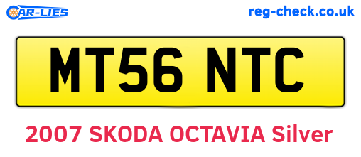 MT56NTC are the vehicle registration plates.