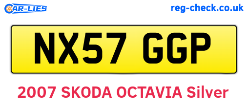 NX57GGP are the vehicle registration plates.