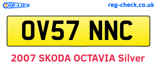OV57NNC are the vehicle registration plates.