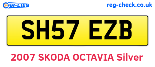 SH57EZB are the vehicle registration plates.