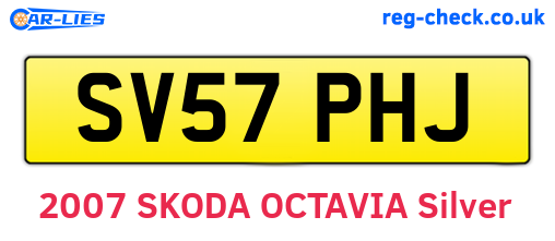 SV57PHJ are the vehicle registration plates.
