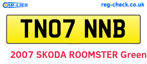 TN07NNB are the vehicle registration plates.