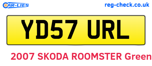 YD57URL are the vehicle registration plates.