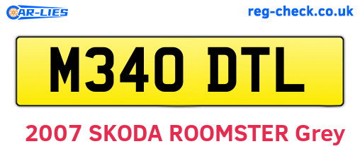 M340DTL are the vehicle registration plates.