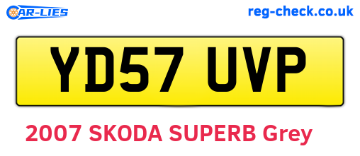 YD57UVP are the vehicle registration plates.