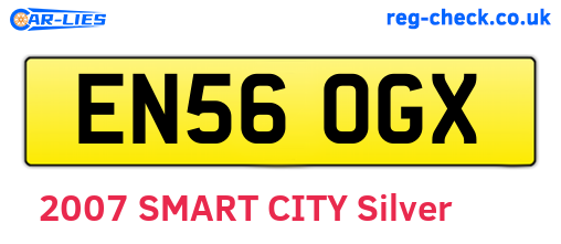 EN56OGX are the vehicle registration plates.