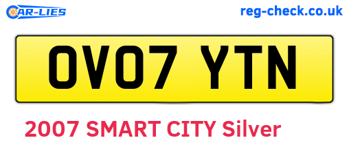 OV07YTN are the vehicle registration plates.