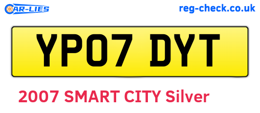 YP07DYT are the vehicle registration plates.